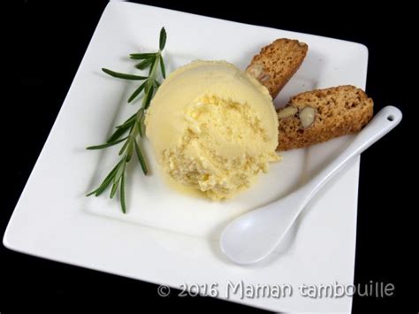 Crème glacée au miel et au romarin Maman Tambouille