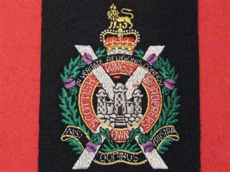 Kings Own Scottish Borderers Kosb Regiment Blazer Badge Hill Military