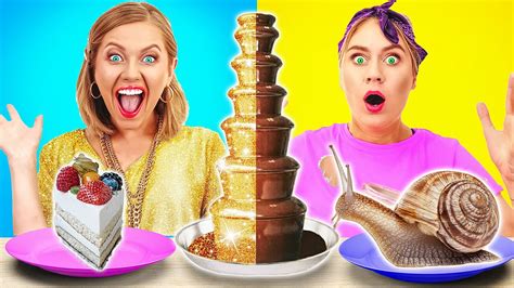 Fille Riche Vs Fille Pauvre Fondue Au Chocolat Challenge I D Fi Pic