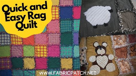 Quick And Easy Rag Quilt Youtube