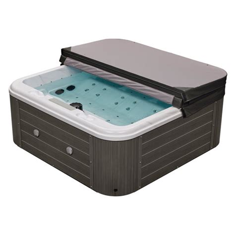 Luxury Spas 240 Volt 5 Person Social Person 47 Jet Acrylic Square Hot Tub With Ozonator In