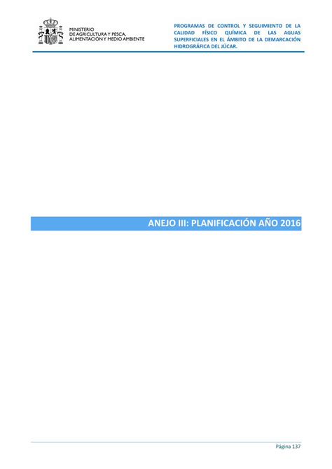 Pdf Anejo Iii Planificaci N A O Programas De Control Y Seguimiento