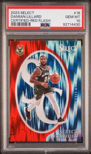 Flash Rouge Certifi Panini Select Damian Lillard Select