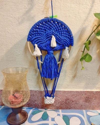 Inch Blue Macrame Wall Hanging For Home Decor At Rs Piece In