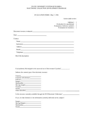 Fillable Online Eccform Pdf Ecc Evaluation Form Fax Email Print