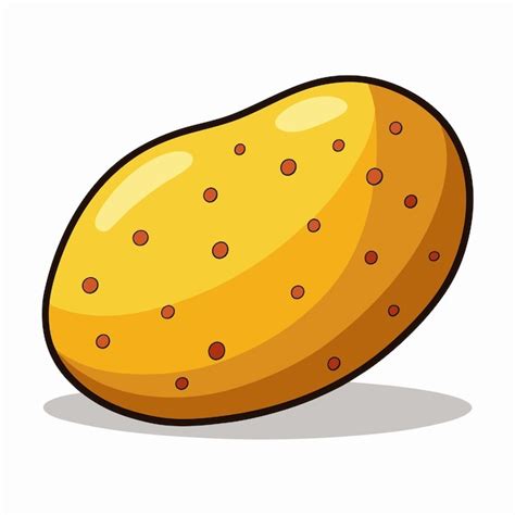 Potato Vegetable Color Clip Art Vector Illustration Design | Premium AI ...