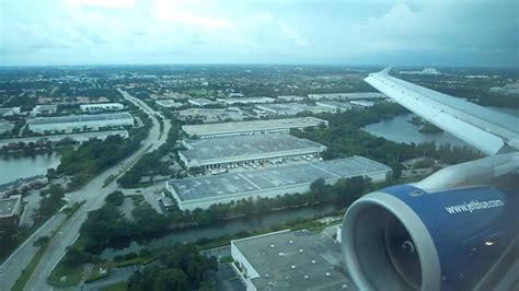 Jetblue A320 200 Landing At Fort Lauderdale Hollywood Airport Youtube