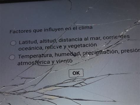 Factores que influyen en el clima Latitud, | StudyX 