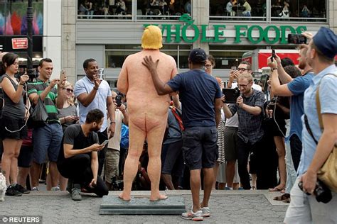 Definitely Not YUUGE Disturbing And VERY Unflattering Naked Statues Of Donald Trump Are Erected