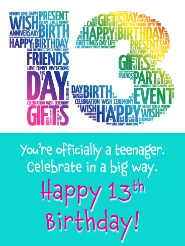 Happy 13th Birthday Quotes - ShortQuotes.cc