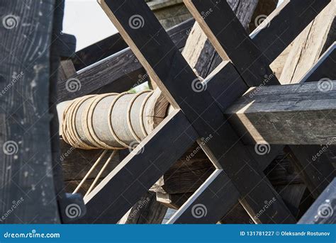 Mechanism For Tensioning Steel Cables Stock Image CartoonDealer