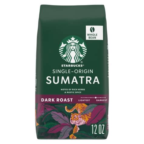 Starbucks Sumatra Dark Roast Whole Bean Coffee, 12 oz - Pick ‘n Save