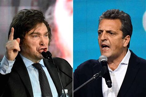 Eleições na Argentina Milei e Massa debatem pela última vez antes da