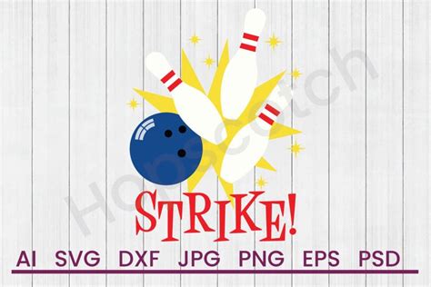 Bowling Pins Svg Strike Svg Dxf File Cuttatable File