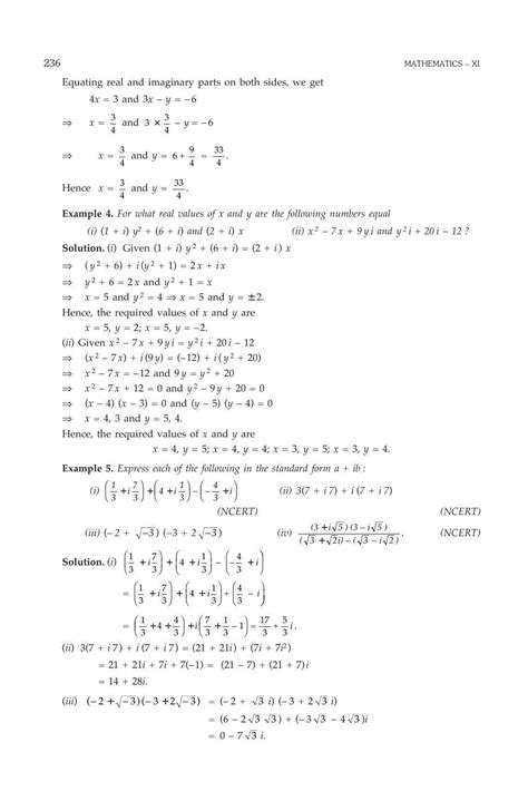 ML Aggarwal Solutions For 11th Class Maths Chapter 5 Complex Numbers