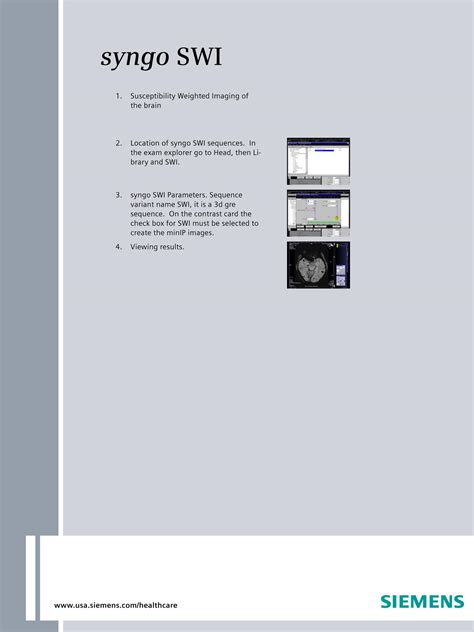 Susceptibility Weighted Imaging 7