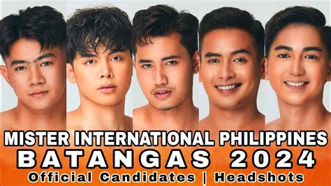 MISTER INTERNATIONAL PHILIPPINES BATANGAS 2024 Official Candidates