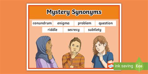 Mystery Synonyms Word Mat Profesor Hizo Twinkl