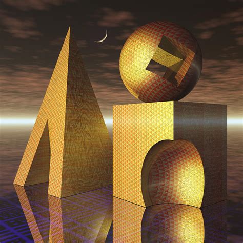 Basic Shapes Cube Sphere Pyramid Still Life Photograph By Harald