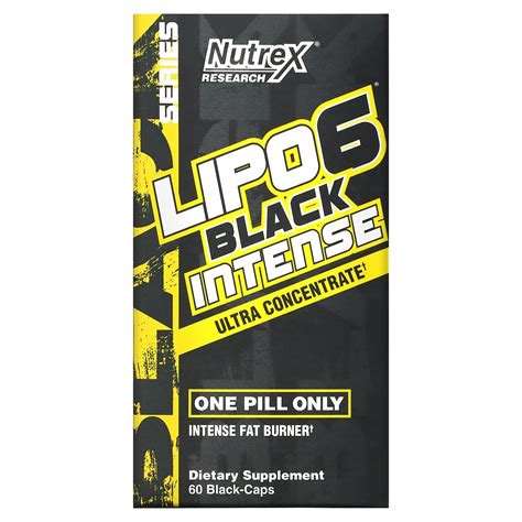 Nutrex Research LIPO 6 Black Intense Ultra Concentrate 60 Black Caps