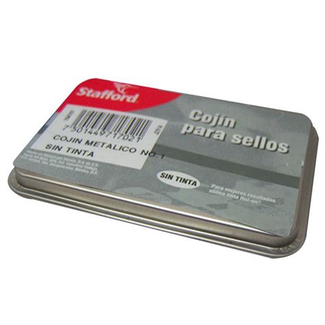 COJIN SELLO METALICO STAFFORD No 1 HULE SIN TINTA