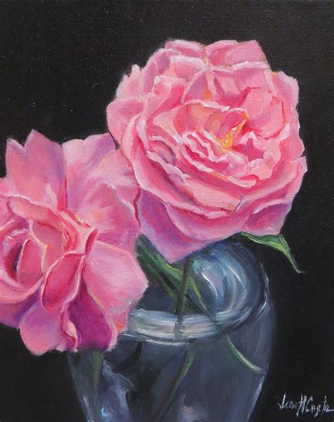 Cabbage Rose Painting at PaintingValley.com | Explore collection of Cabbage Rose Painting