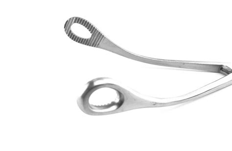 Kelly Placenta Sponge Forceps 13 Slightly Curved Serrated Fenestrated