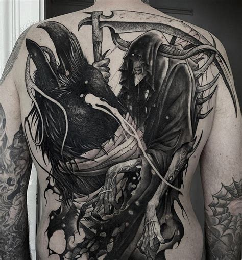 Le Style De Tatouage Fantastique D Horreur Contemporain