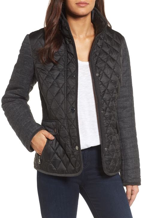 Gallery Multi Media Quilted Jacket Regular And Petite Nordstrom