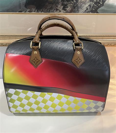 Louis Vuittons Monogram Damier Race Speedy Bandoulier Gem