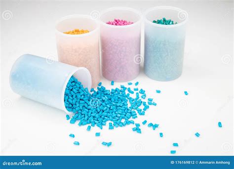 Plastic Industry Plastic Business Plastic Granules Close Up For Holding