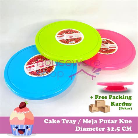 Jual Cake Tray Rotary Tatakan Kue Putar Meja Hias Kue Tart 32 5