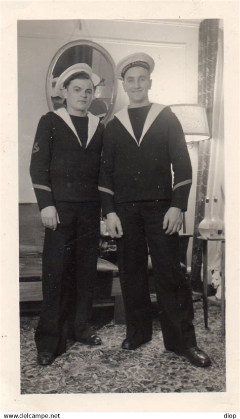 Guerre Militaire Photographie Photo Amateur Snapshot Marin Marine Marini Re Militaire Amis U S A