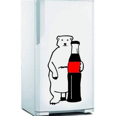 Adesivo Para Geladeira Urso Polar Da Coca Cola M 30x60cm Leroy Merlin