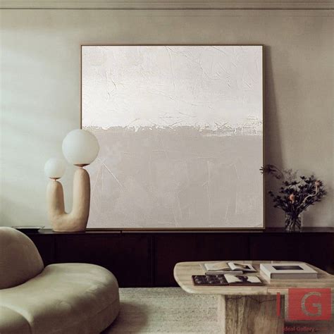 Beige And White Minimalist Painting Beige Minimalist Painting Etsy