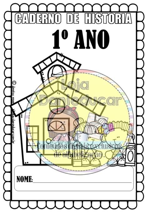 Caderno de atividades de História - 1º ano - Loja Dani Educar