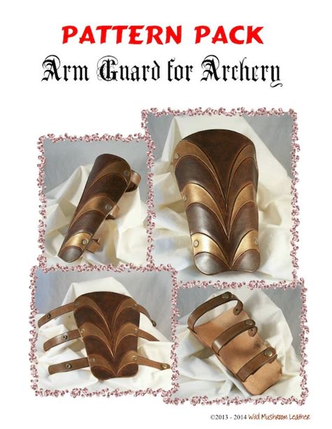 Arm Guard for Archery leather pattern PDF by FunwithLeather