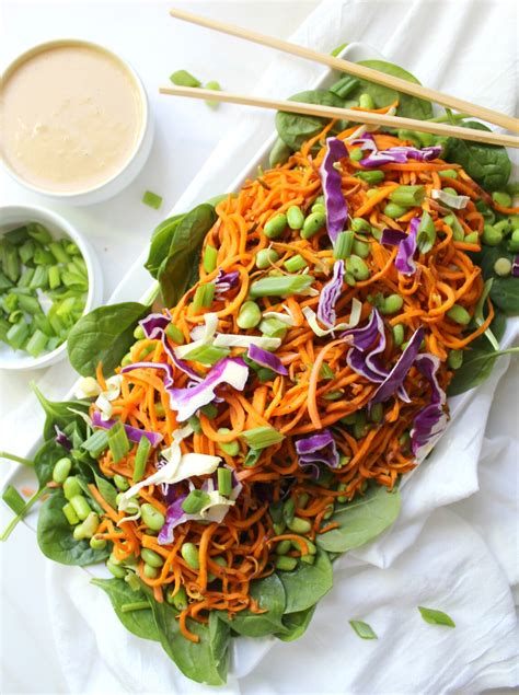 Sweet Potato Noodle Salad With Peanut Dressing This Savory Vegan