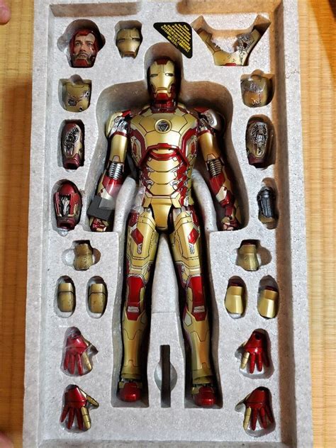 Hot Toys Iron Man 3 Mark Xlii 42 Mm197d02 Figure For Sale Online Ebay