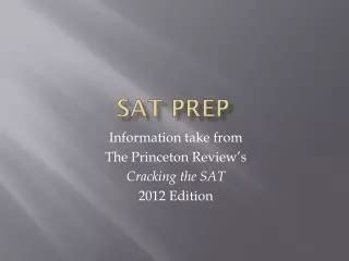 PPT Best SAT Prep Courses To Maximize Your Score PowerPoint