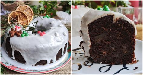 Torta negra navideña con frutas confitadas receta fácil de preparar