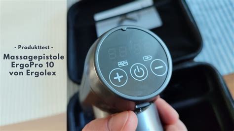 Massagepistole ErgoPro 10 von Ergolex - Entspannung pur für Deine Muskeln