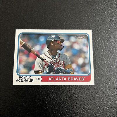 Ronald Acuna Jr 2023 Topps Heritage Image Variation SP Card 183 Atlanta