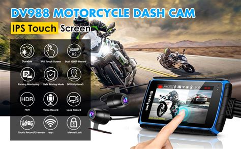 Dv Touchscreen Motorcycle Dashcam