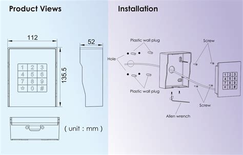 Ip 65 Code Access Keypad Door Entry System With Blue Backlight Grey Touch Standalone Access