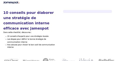 Conseils Pour Laborer Une Strat Gie De Communication Interne