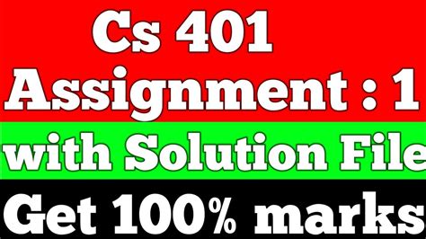 Cs Assignment Solution Cs Assignment No Let S Study