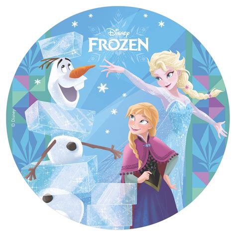 Discos Oblea En Foil Para Tartas Frozen Cm Dekora