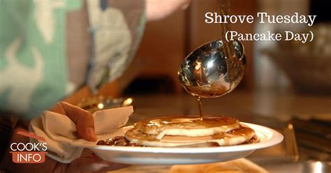 Shrove Tuesday (aka Pancake Day) - CooksInfo