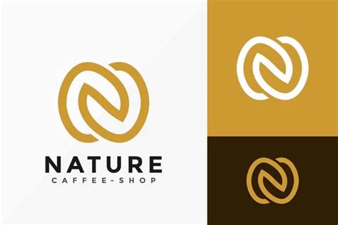 Letra N Naturaleza Caf Logo Design Creativo Moderno Logotipos Dise Os